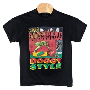 Snoop Dogg DoggyStyle T Shirt Medium Album Cover Music Death Row Records Graphic